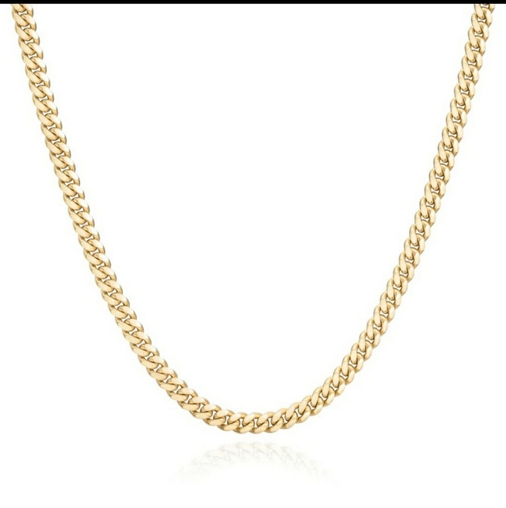 NEW 14K YG VERMEIL MIAMI CUBAN LINK CHAIN